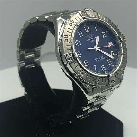 breitling colt a17035|breitling colt automatic blue dial.